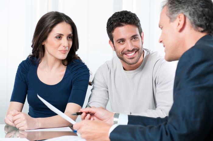 People meeting with an attorney